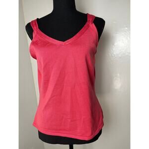VTG Talbot's Women's Silk Chic Preppy Sweater Knit Tank Coral Pink MP
